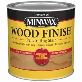 1/2-Pt. Golden Pecan Wood Finish