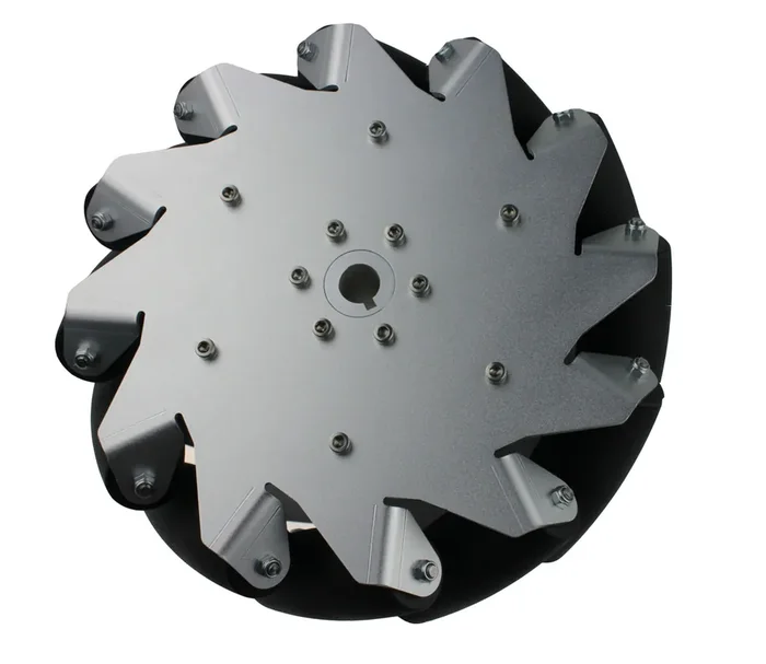10 Inch (254mm) Aluminum Mecanum Wheel Left with Bearing Rollers – 14131L