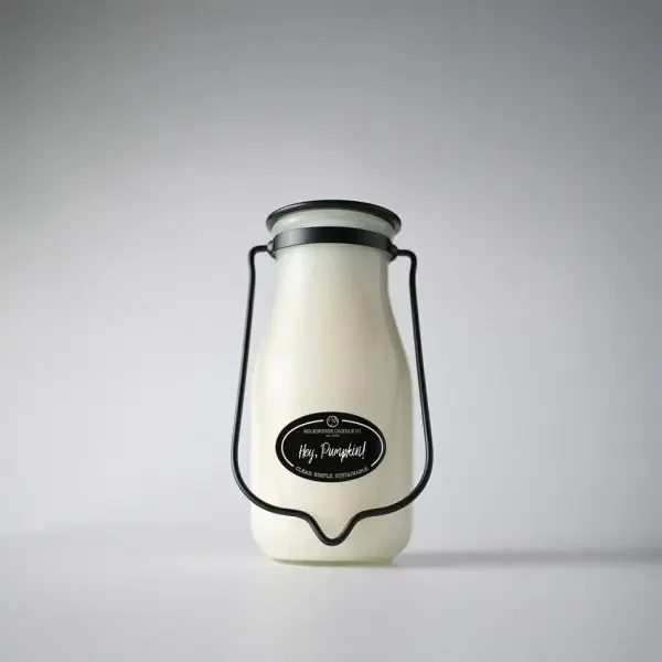 14 OZ MILKBOTTLE JAR HEY PUMPKI