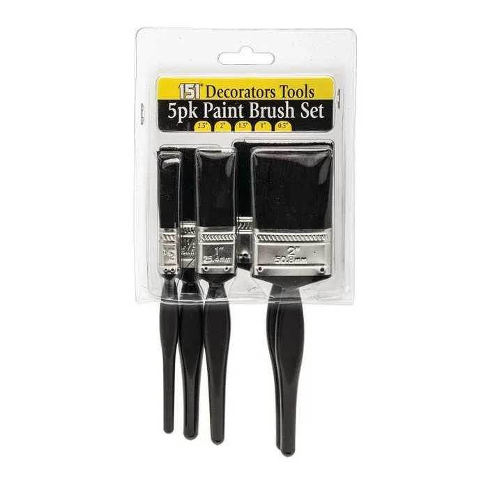 151 Decorators Tools Paint Brush Set 5 Pack
