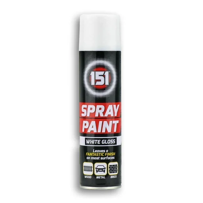 151 Spray Paint White Gloss 250ml – Case of 12