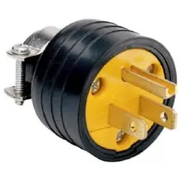 15A 125V Black Residential Grade Plug