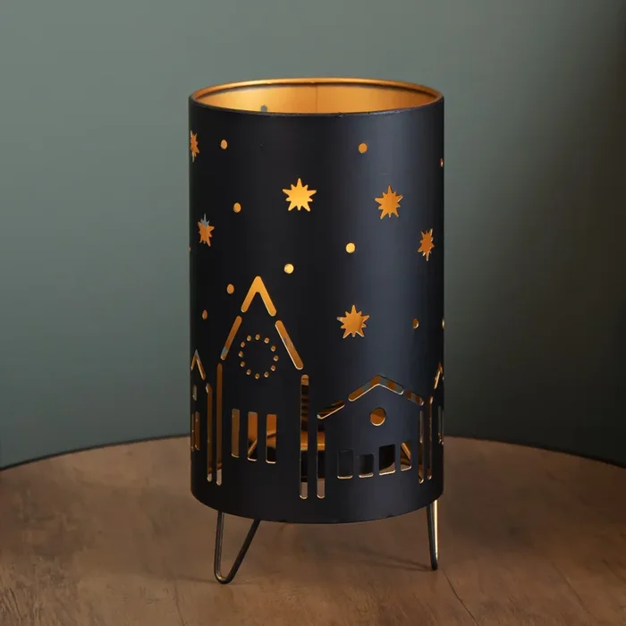 24cm Battery Operated Light up Christmas Night Sky Lantern with LEDs