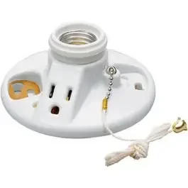 250-Watt Porcelain Pull Chain Lampholder