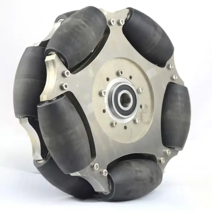 254mm Double Aluminum Omni Wheel with Bearing Rollers and Central Bearing – 14147