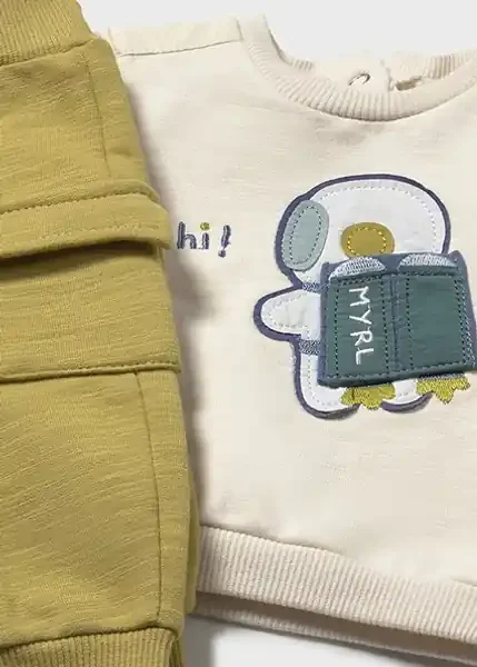2PC SET ASTRONAUT MUSTARD PANTS