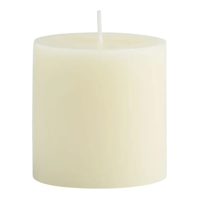 3×3 Ivory Unscented Pillar Candle