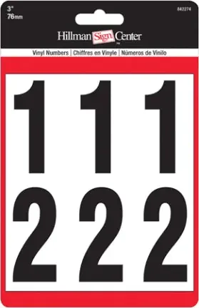 3 BLACK AND WHITE NUMBERS KIT