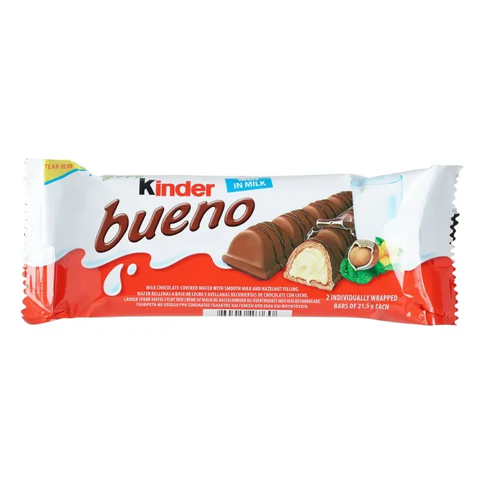 3 Pack Kinder Bueno Hazelnut Chocolate Bars Set of 5