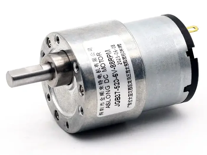 37mm Brushed Motor Micro DC Deceleration Motor JGB37-520 6V 1280RPM 1 6.25 Ratio