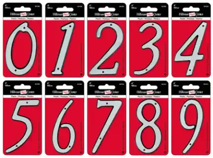 4 REFLECTIVE PLASTC NUMBER 5