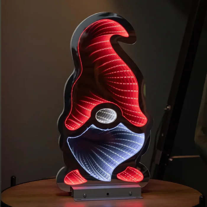 40cm LED Infinity Light Gonk Light – Red Hat