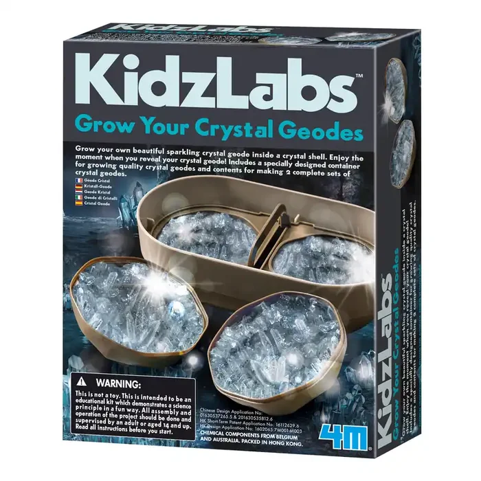 4M KidzLabs Grow Your Crystal Geodes Science Kit