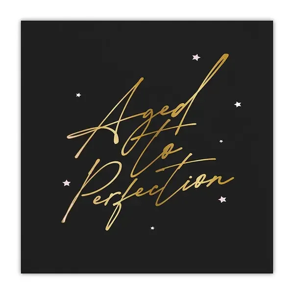 5″ FOIL NAPKIN-AGED TO PERFECTION