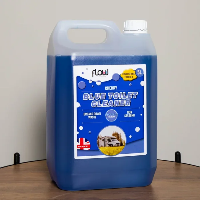 5 Litres Cherry Blue Toilet Waste Tank Cleaning Rinse Concentrate Fluid