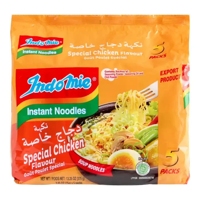 5 Pack Indomie Special Chicken Instant Noodles Set of 2