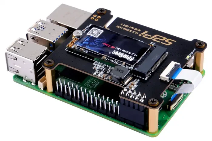 52Pi N05 M.2 2242 PCIe To NVMe Top Extension Adapter Board for Raspberry Pi 5