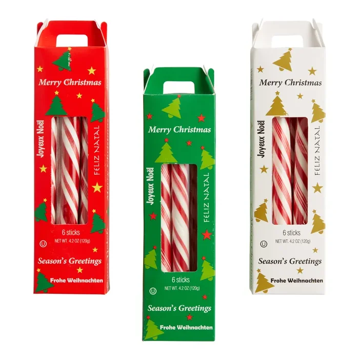 6 Pack Atkinson Peppermint Sticks Set of 3