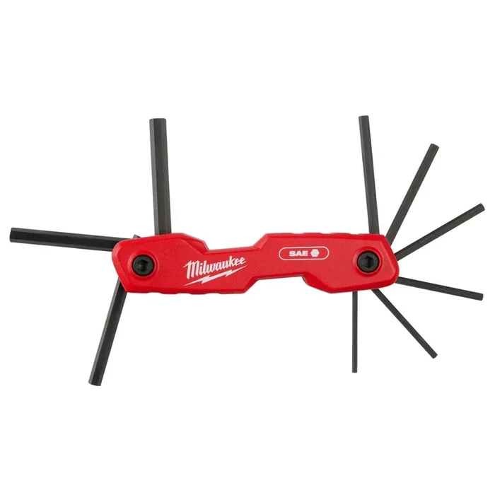 9-Key Folding Hex Key Set – SAE