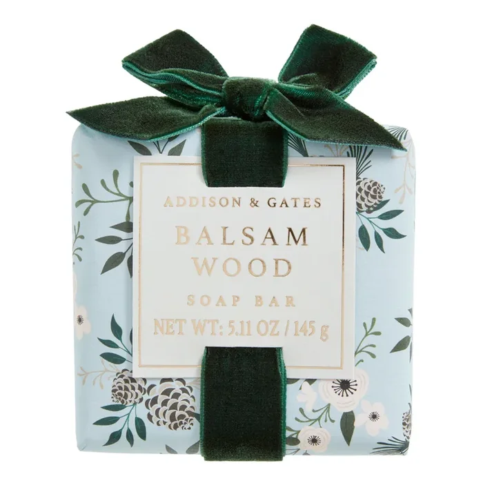 A&G Balsam Wood Velvet Luxe Bar Soap