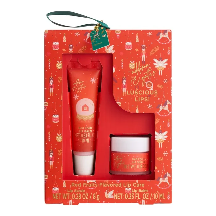A&G Crimble Red Fruits Lip Care Gift Set 2 Piece
