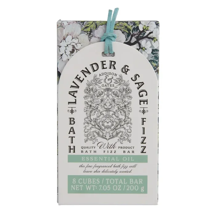 A&G Elegant Autumn Lavender & Sage Bath Fizzer Bar