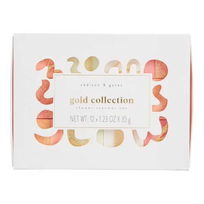 A&G Gold Collection Shower Steamers Gift Box 12 Piece