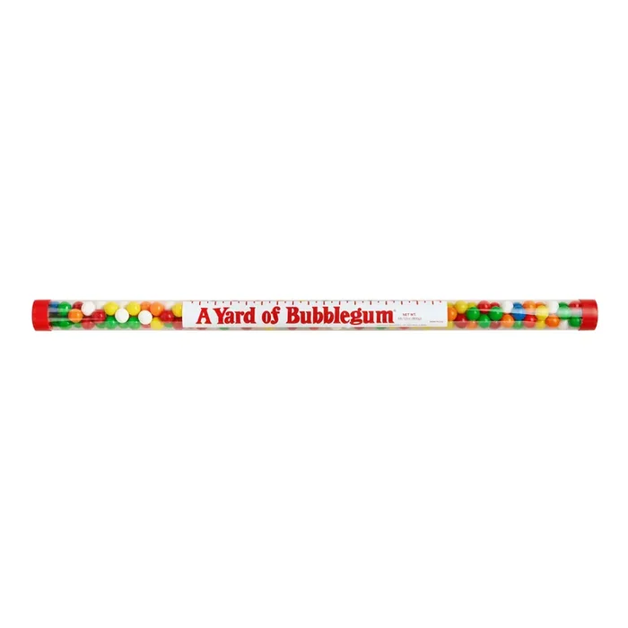 A Yard of Bubblegum Gumballs Tube