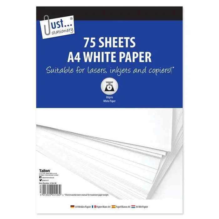 A4 White Paper 75 Sheets