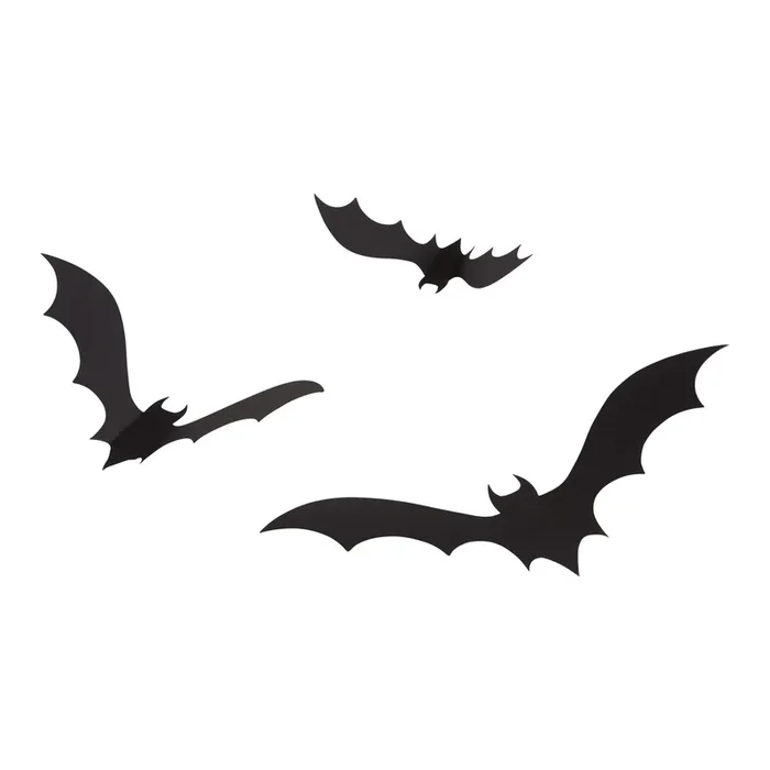 Adhesive Bats Halloween Decor 24 Pack