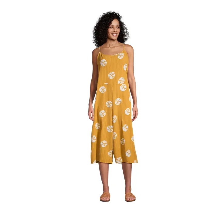 Aina Mustard Yellow Sand Dollar Jumpsuit With Pockets
