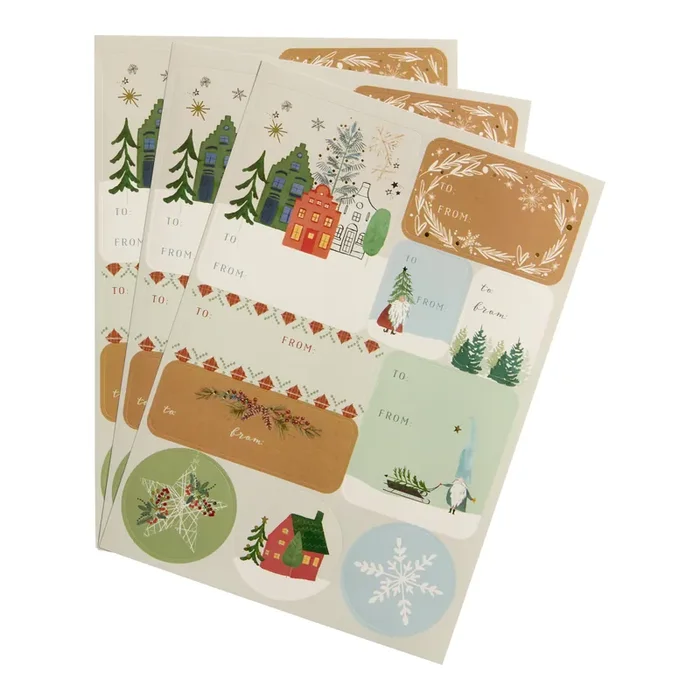 All Is Calm Holiday Adhesive Gift Labels 30 Count