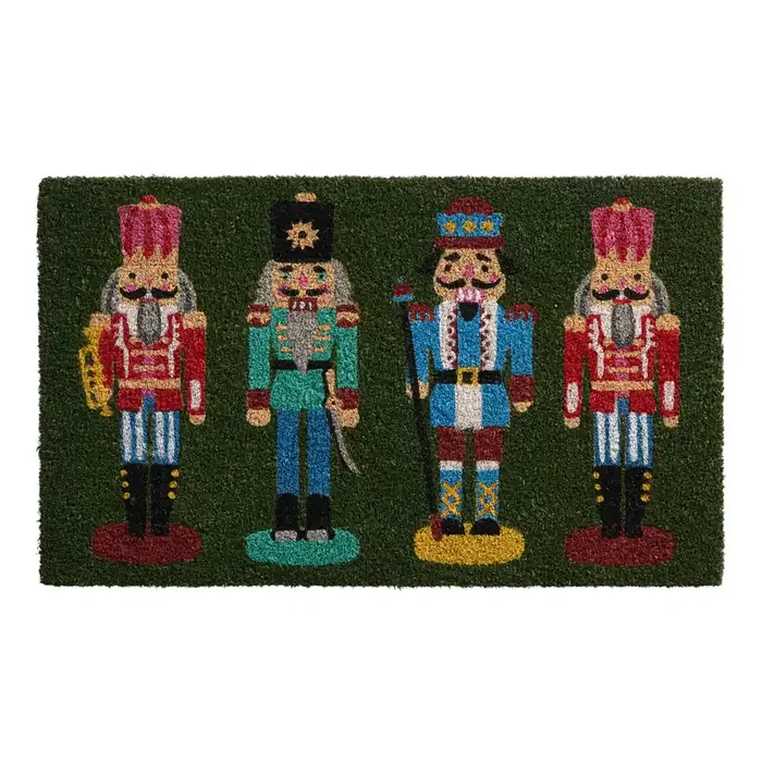 All the Trimmings Nutcracker Hand Tufted Coir Doormat