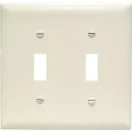 Almond 2-Toggle Opening Nylon Wall Plate
