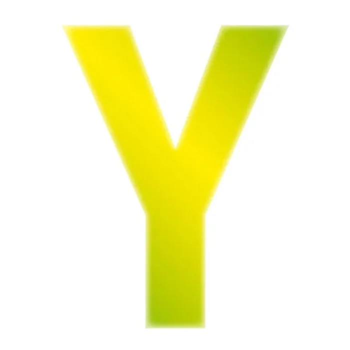 Alphabet Sticker Yellow High Visibility Reflective 3” – Letter Y