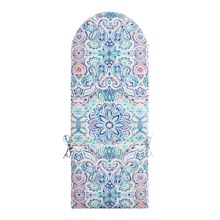 Amalfi Medallion Ivory and Blue Adirondack Chair Cushion