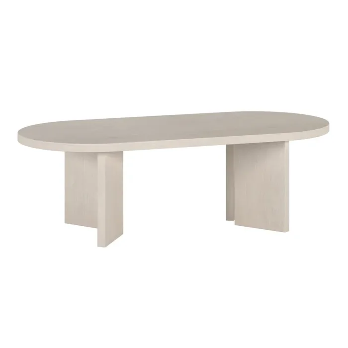 Amberley Oval Wood Angled Leg Coffee Table