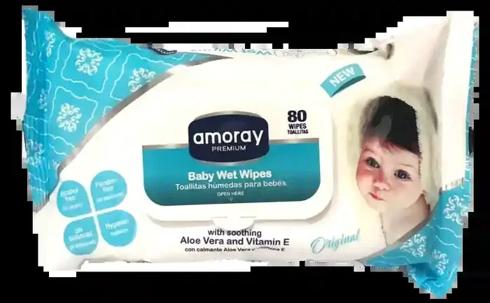 Amoray Baby Wipes Original 80 ct