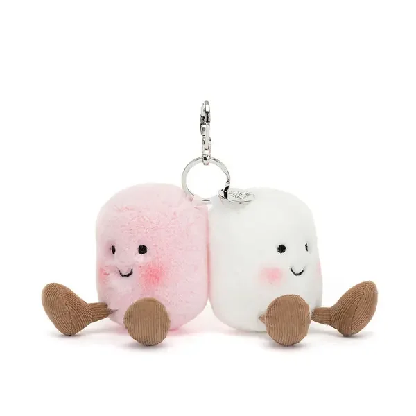 AMUSEABLE PAIR MARSHMALLOWS BAG CHARM