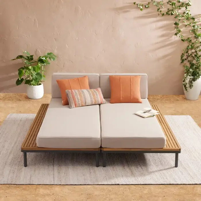 Andorra 2 Piece Outdoor Chaise Lounge Set