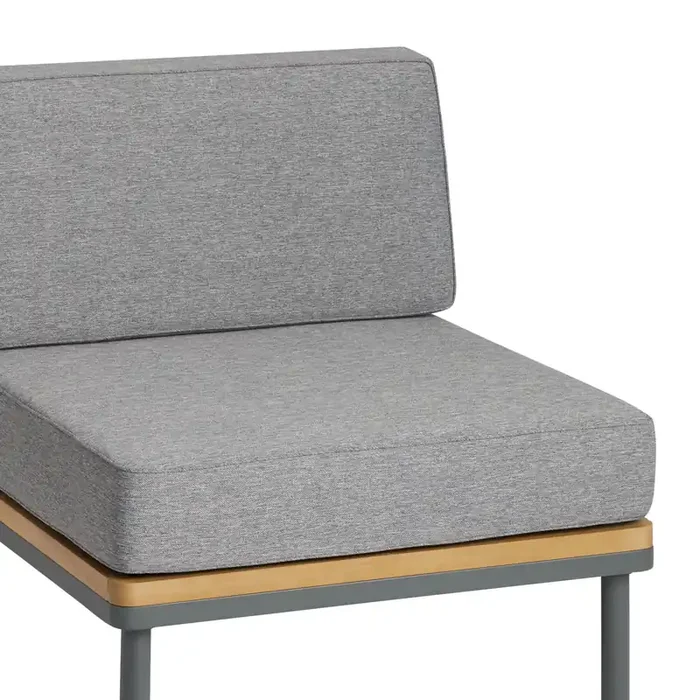 Andorra Outdoor Armless Chair Replacement Cushions 2 Piece Set