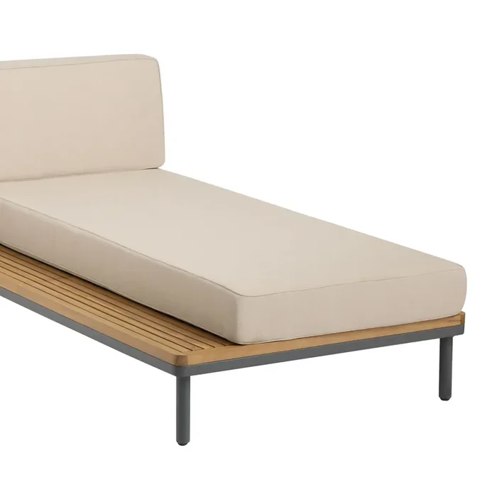 Andorra Outdoor Chaise Lounge Replacement Cushions 2 Piece Set