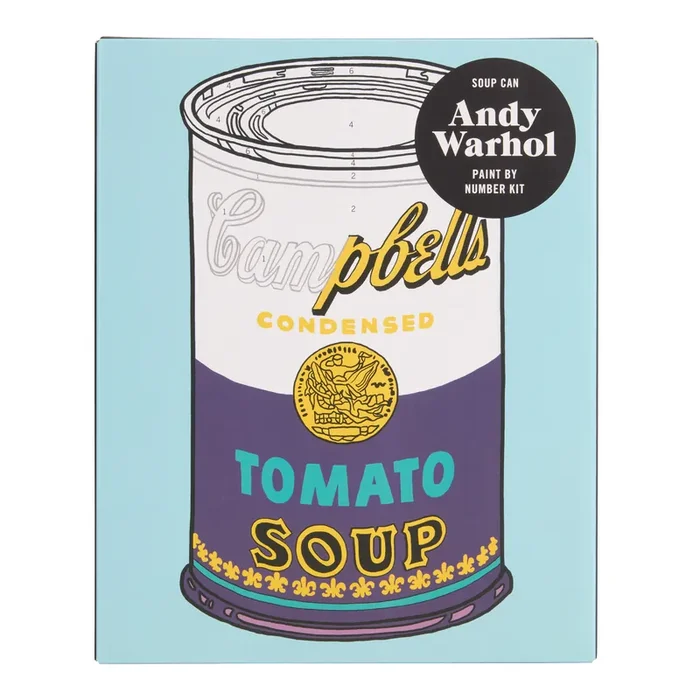 Andy Warhol Soup Can Paint By Numbers Kit