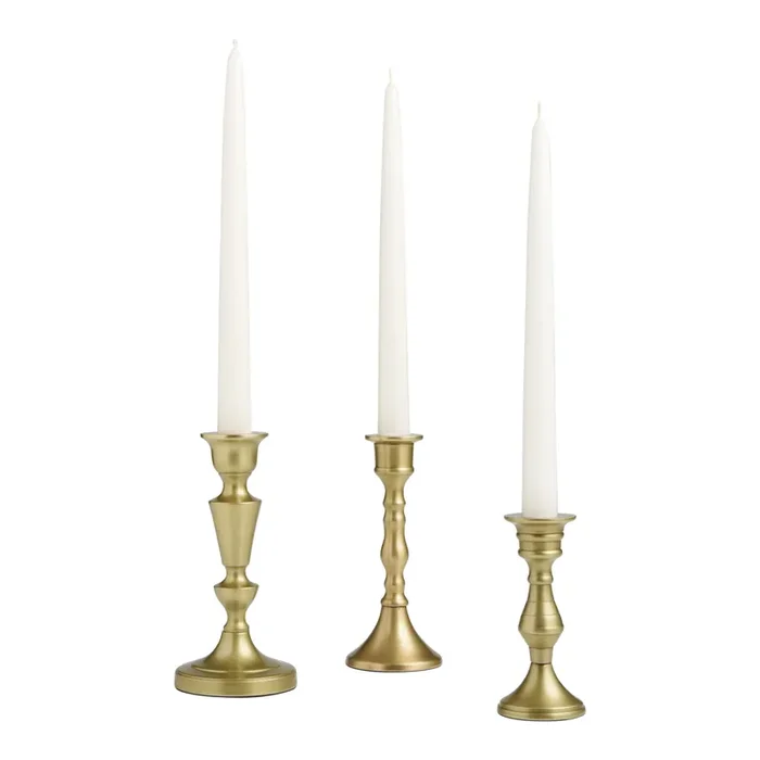 Antique Brass Classic Taper Candle Holder