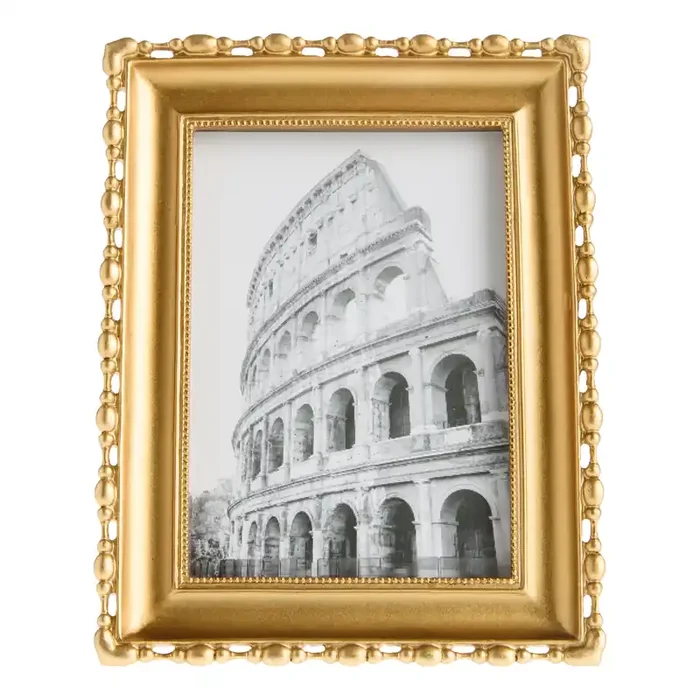 Antique Gold Heart Accent Picture Frame