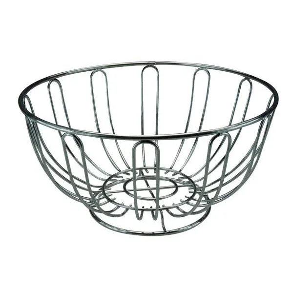 Apollo Round Chrome Fruit Bowl