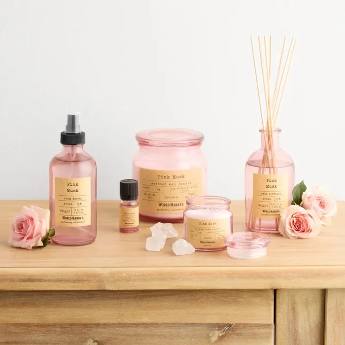 Apothecary Pink Musk Home Fragrance Collection