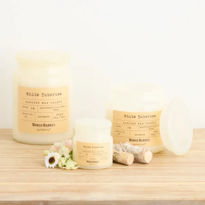Apothecary White Tuberose Scented Candle