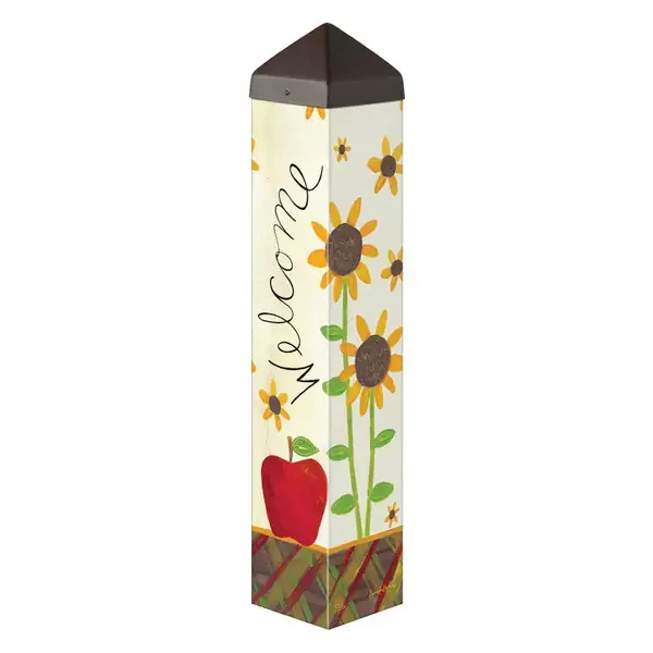 APPLES SUNFLOWERS 20″ ART POLE