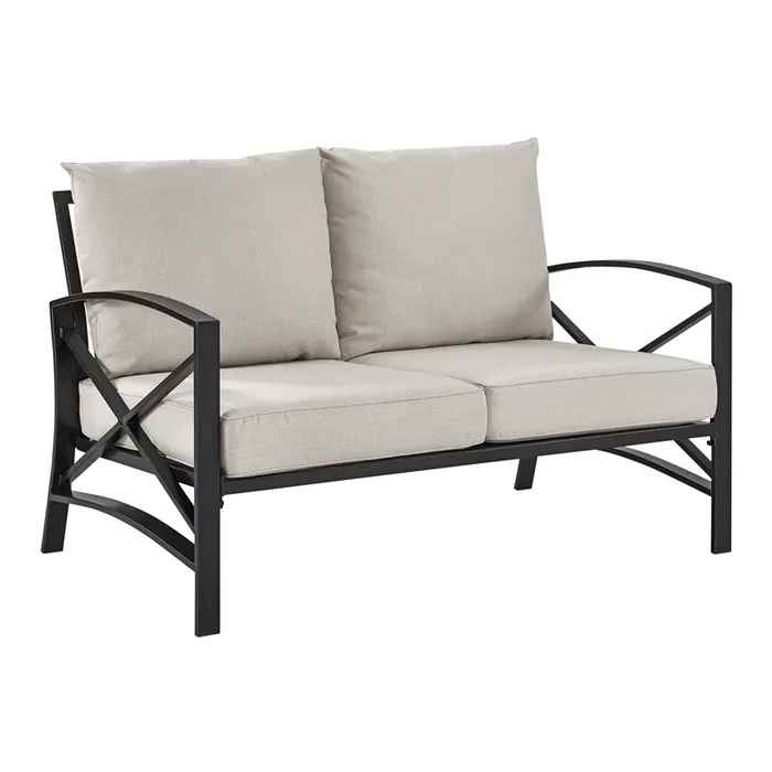Araceli Bronze Metal Outdoor Loveseat